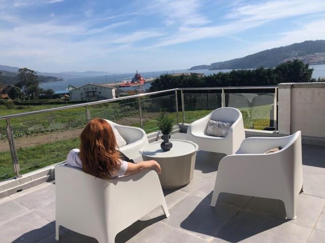 A Neida Casa Con Terraza Con Vistas Al Mar Villa Cee, Galicia Kültér fotó